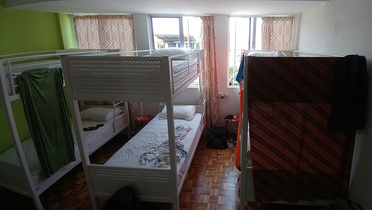 Hostel 6-bed dorm room in Kuching, Malaysia